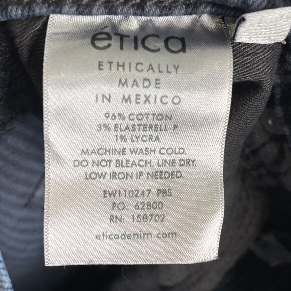 Ética Scarlet Slim Striped High-Rise Frayed Hem Jeans, 29 - Picture 9 of 12